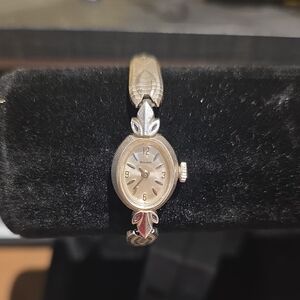 Bulova Women's Two-Tone Oval Bracelet Watch in Gold and Silver